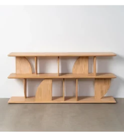 Regał PUNKAN 180 cm drewno kauczuk naturalny*Zona-Design Hot