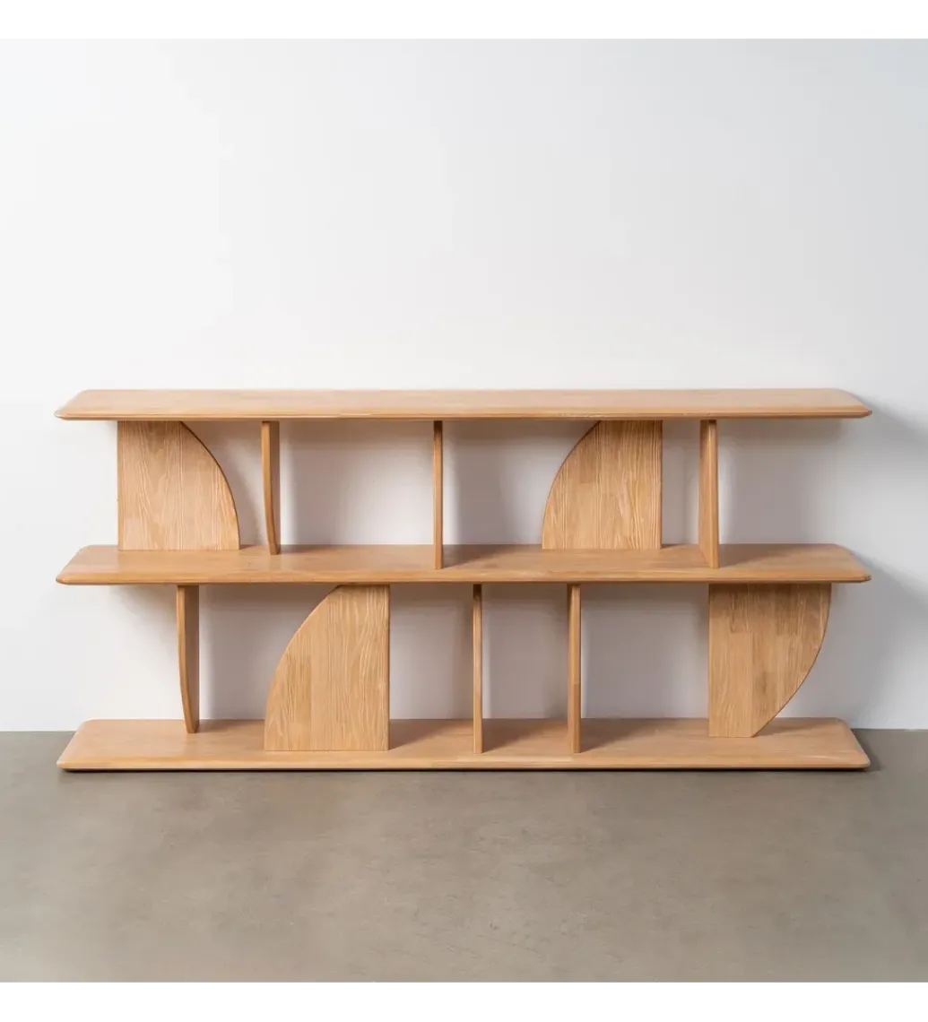 Regał PUNKAN 180 cm drewno kauczuk naturalny*Zona-Design Hot