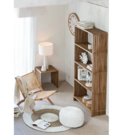 Regał SHELIS 190 cm drewno teak*J-Line Hot