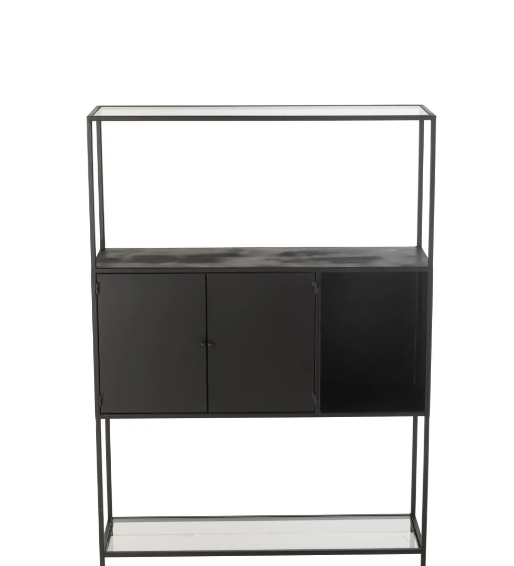 Regał Square 90 cm czarny*J-Line Outlet