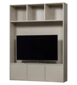 Regał TV MEGGY 160 cm drewno sosny szary*WOOOD Sale