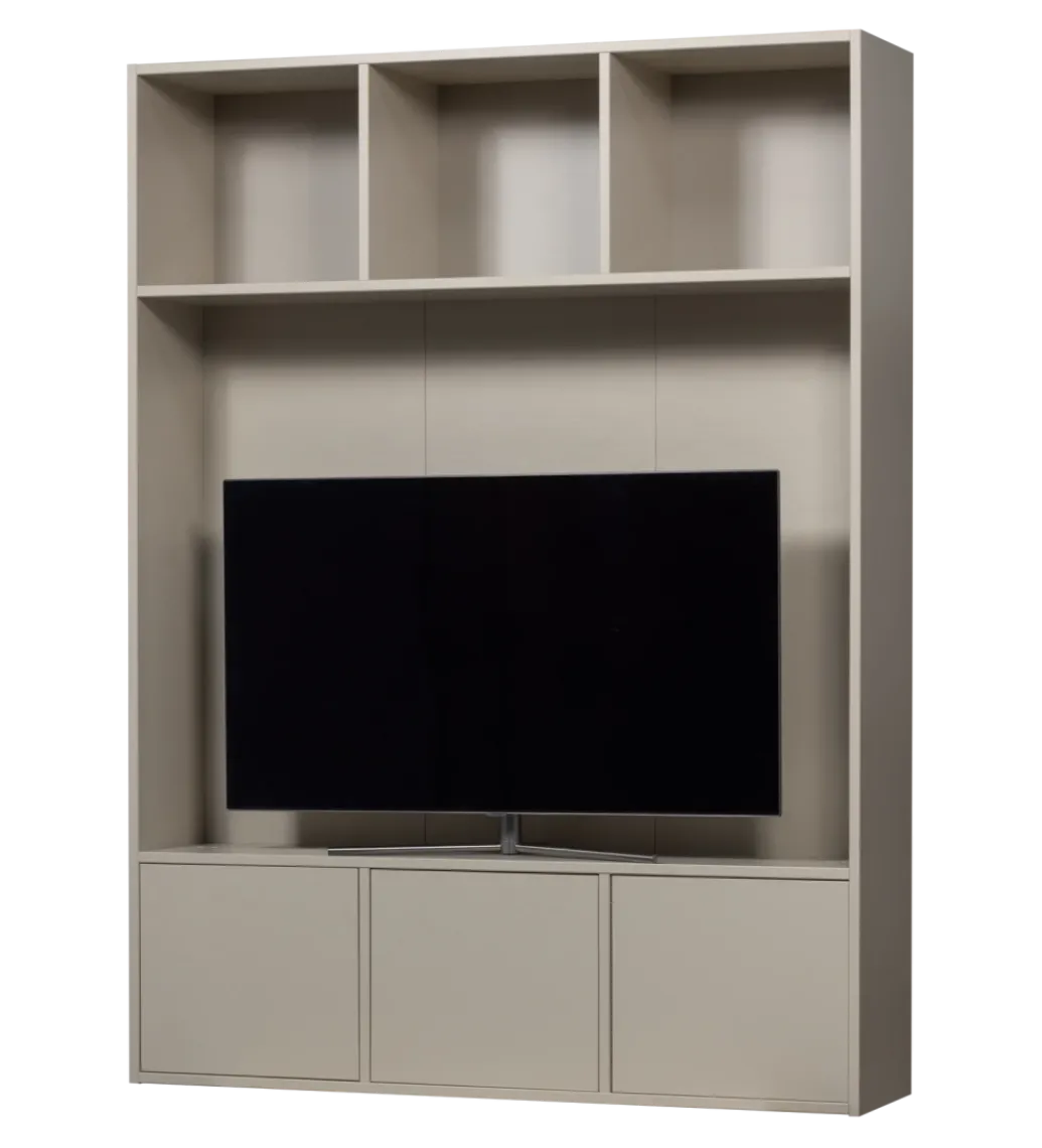 Regał TV MEGGY 160 cm drewno sosny szary*WOOOD Sale