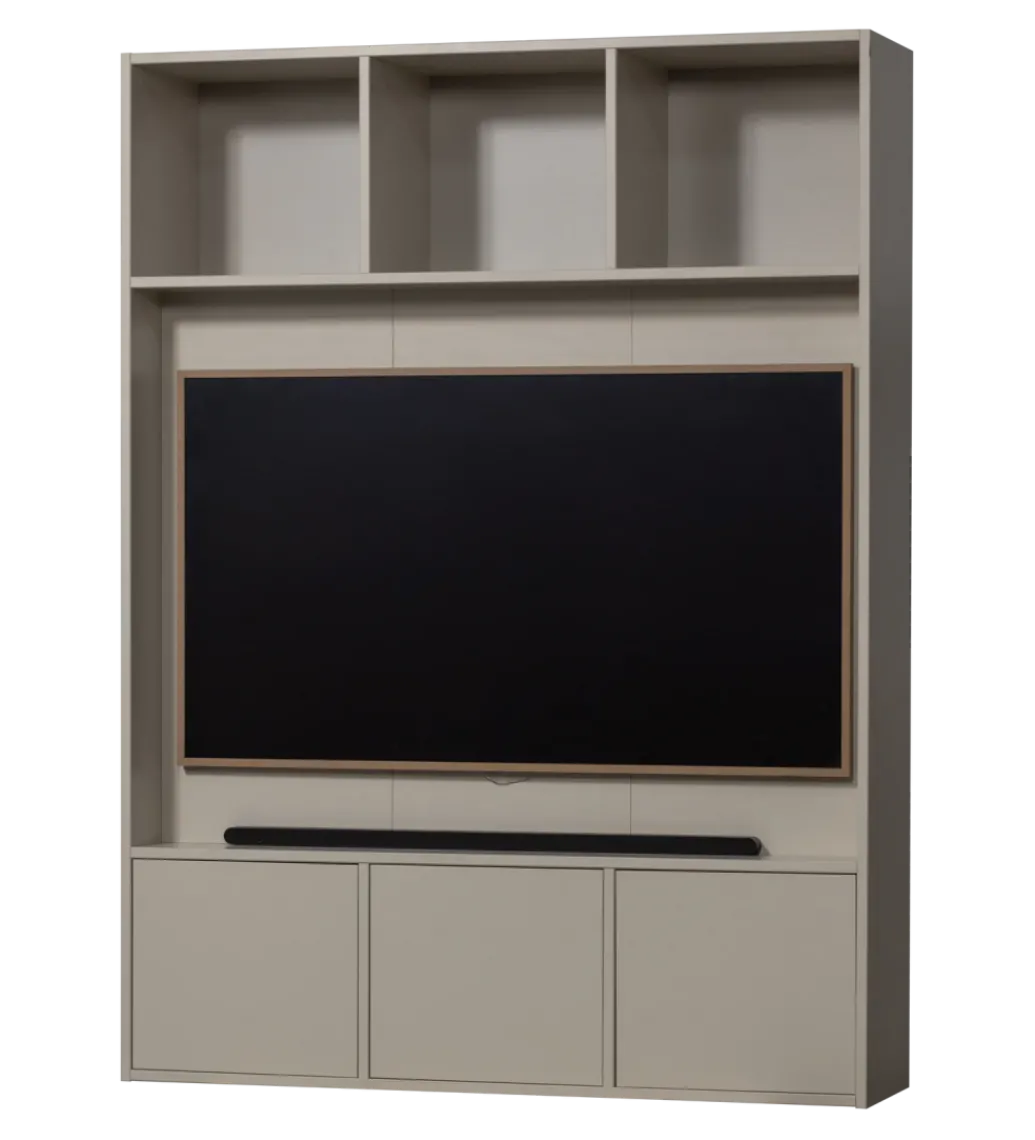 Regał TV MEGGY 160 cm drewno sosny szary*WOOOD Sale
