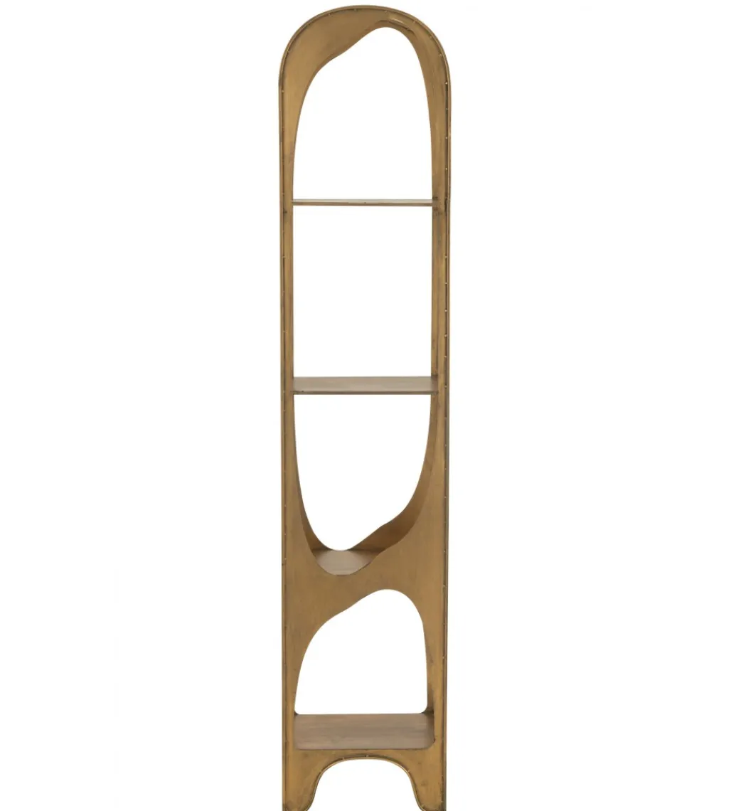 Regał VAR 200 cm złoty*J-Line