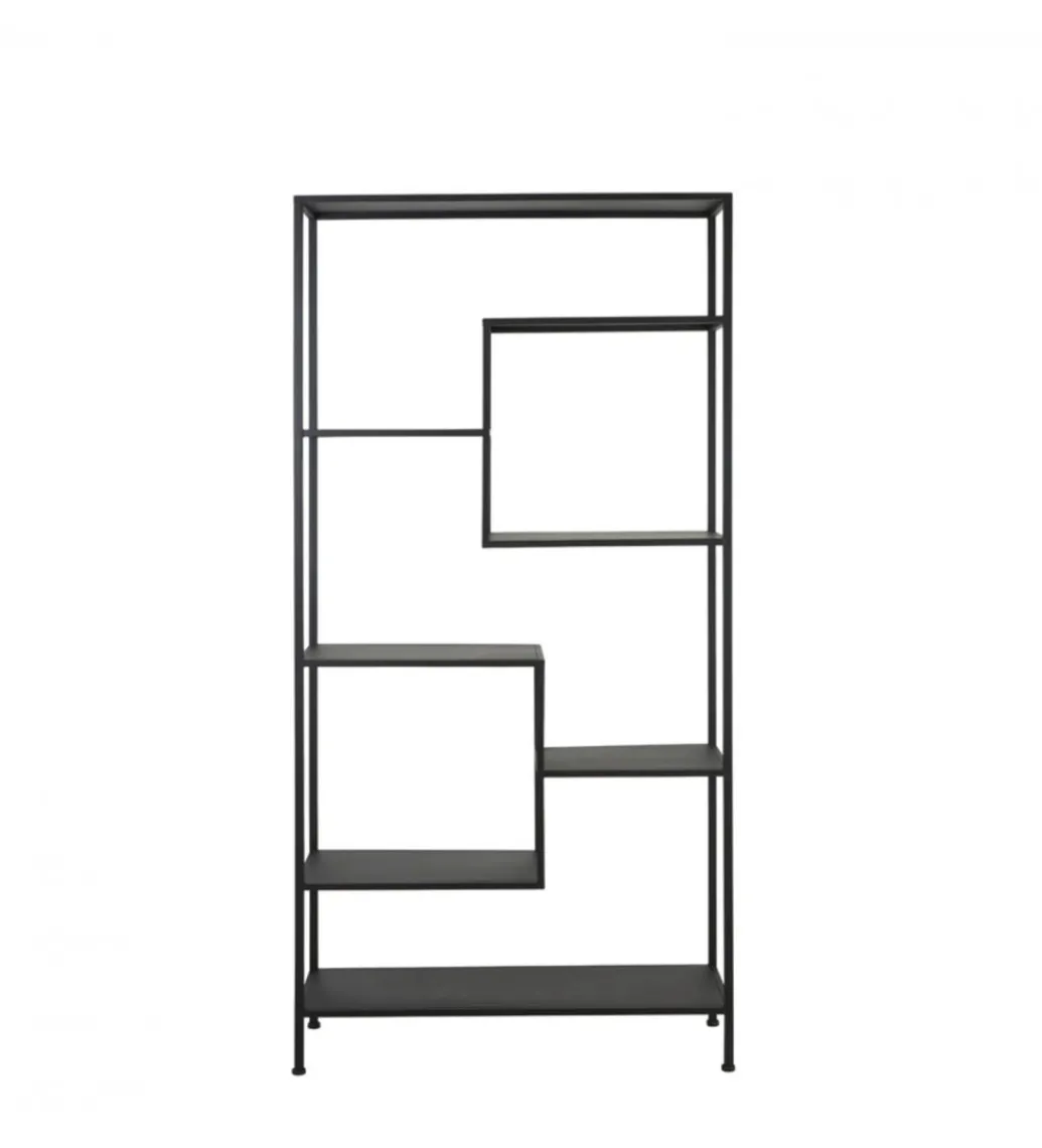 Regał YVANA 200 cm czarny matt*L&L Sale
