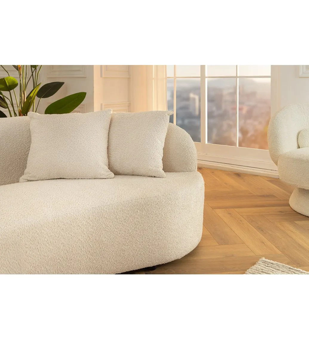 Sofa ATELIER 230 cm 3-osobowa bouclé beżowa*Invicta Interior Hot