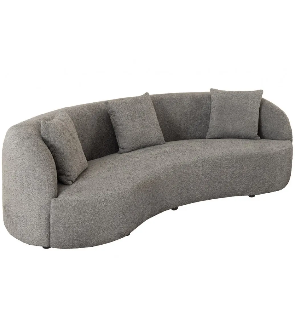 Sofa ATELIER 230 cm 3 osobowa bouclé szary*Invicta Interior Best