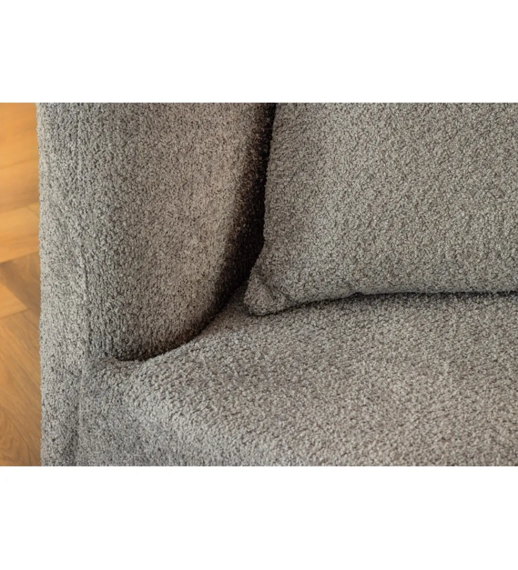 Sofa ATELIER 230 cm 3 osobowa bouclé szary*Invicta Interior Best