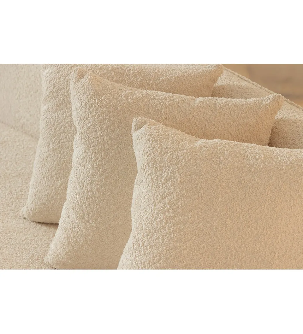 Sofa ATELIER L 330 cm 3-osobowa bouclé beżowa*Invicta Interior Clearance