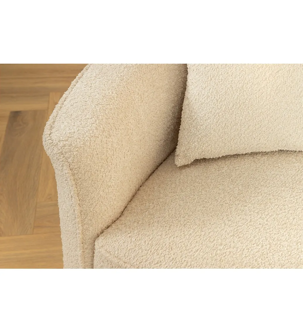Sofa ATELIER L 330 cm 3-osobowa bouclé beżowa*Invicta Interior Clearance