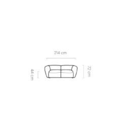Sofa BAHAMA Candelo A 214 cm o głębokości siedziska 70 cm*Wersal Hot