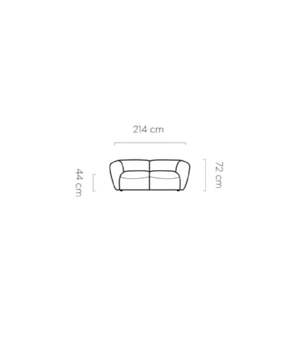 Sofa BAHAMA Candelo B 214 cm o głębokości siedziska 80 cm*Wersal Sale