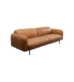Sofa CALGARY 228 cm skórzana brązowa*KDesign Online