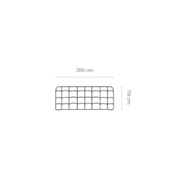 Sofa CAMPILE 288 cm elektrycznie wysuwane siedzisko*Wersal Sale