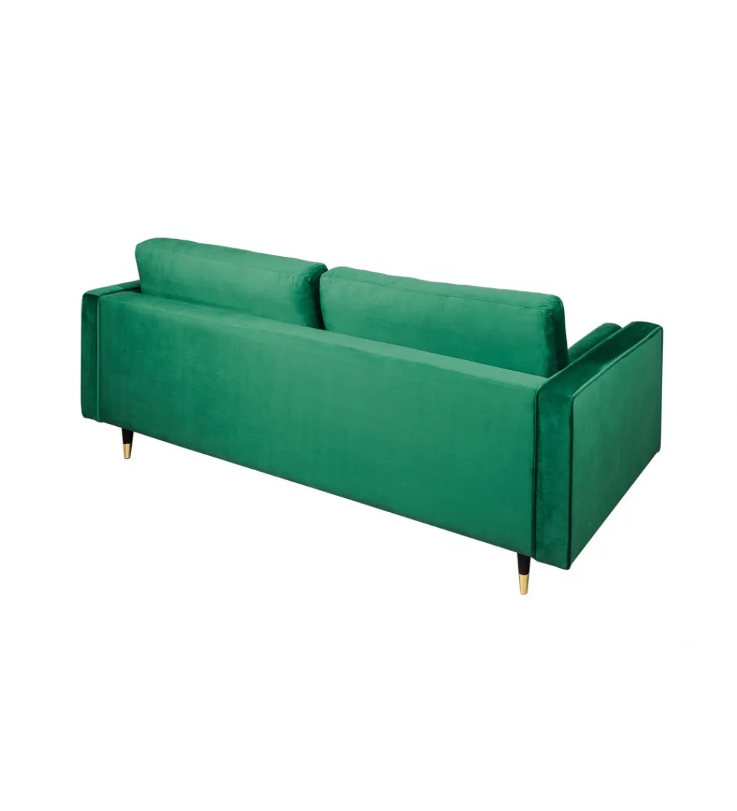 Sofa CANIS velvet 220 cm szmaragdowo zielony aksamit*Invicta Interior New