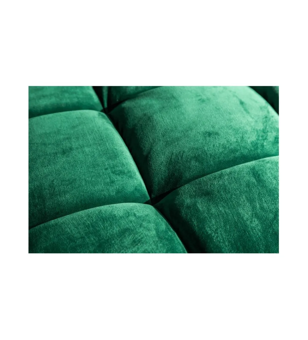 Sofa CANIS velvet 220 cm szmaragdowo zielony aksamit*Invicta Interior New