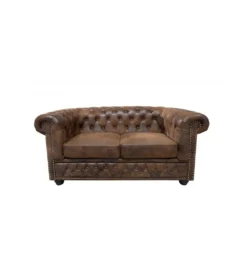 Sofa Chesterfield antyczny brąz*Invicta Interior Hot