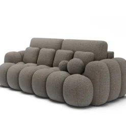 Sofa COTTONN 256 cm z funkcją spania popielaty tkanina royal 20*ZDLINNEO Best