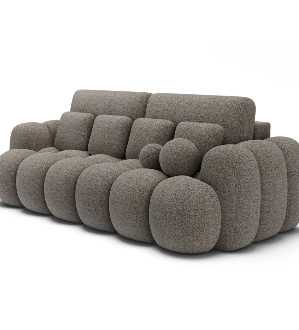 Sofa COTTONN 256 cm z funkcją spania popielaty tkanina royal 20*ZDLINNEO Best