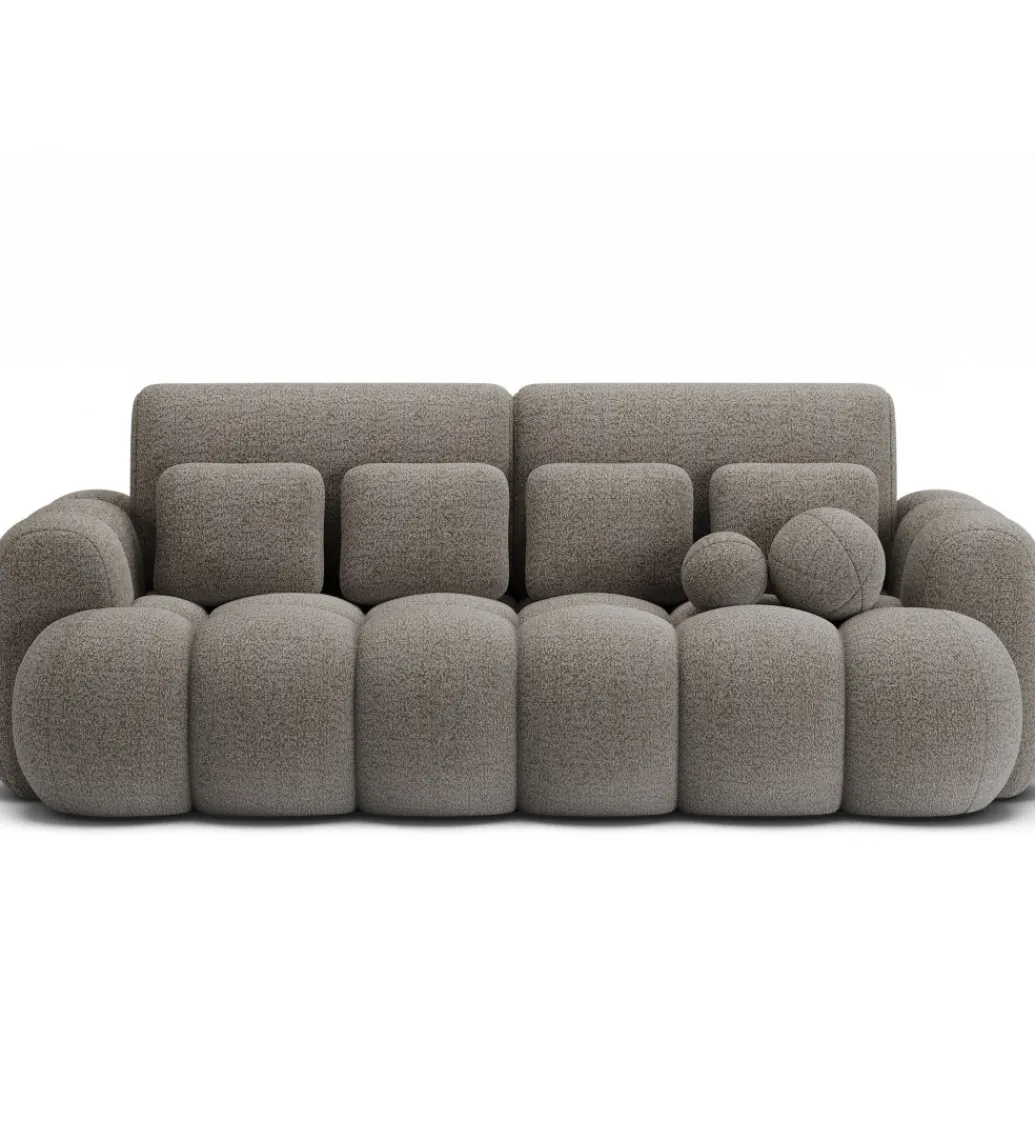Sofa COTTONN 256 cm z funkcją spania popielaty tkanina royal 20*ZDLINNEO Best