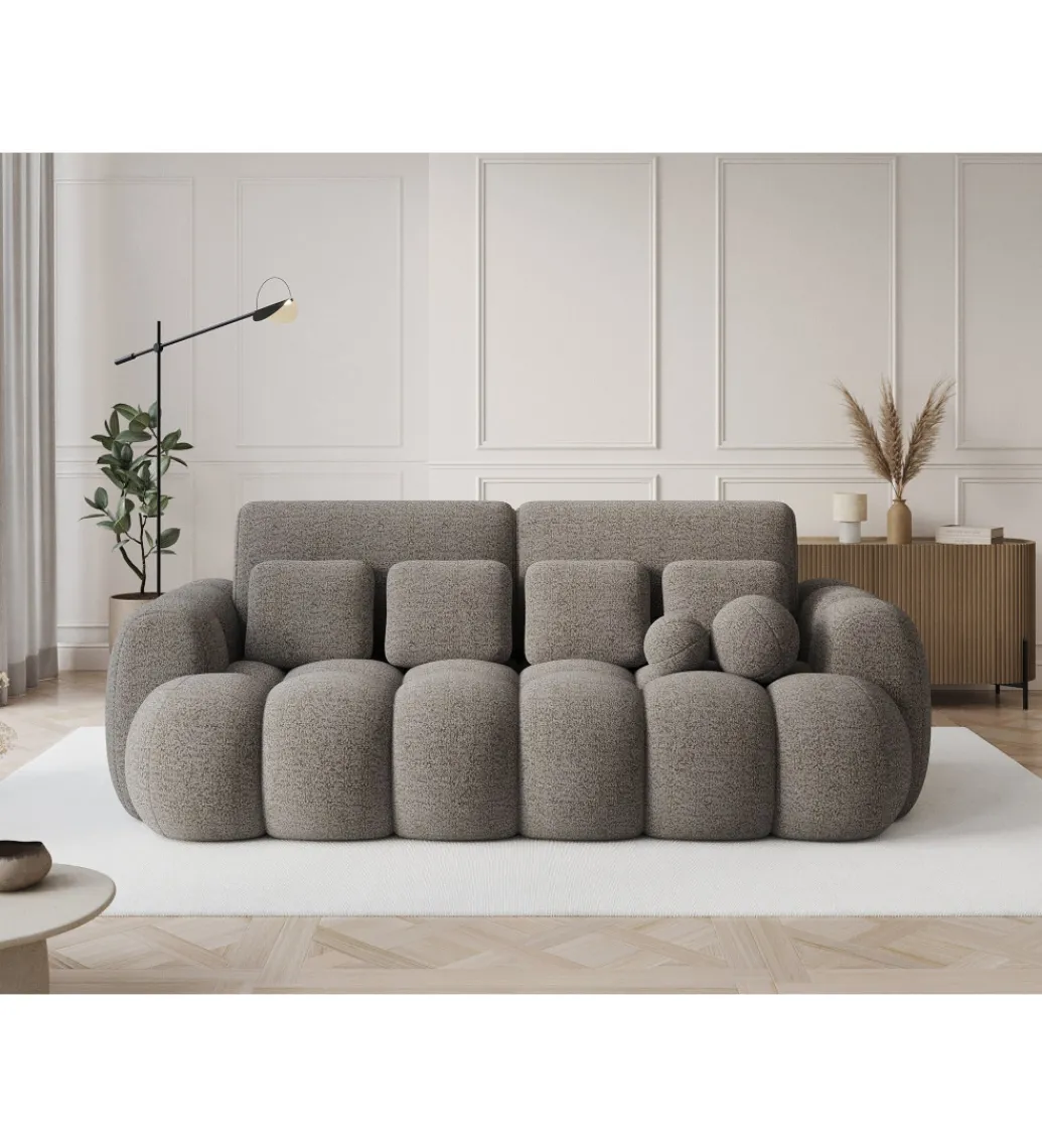 Sofa COTTONN 256 cm z funkcją spania popielaty tkanina royal 20*ZDLINNEO Best
