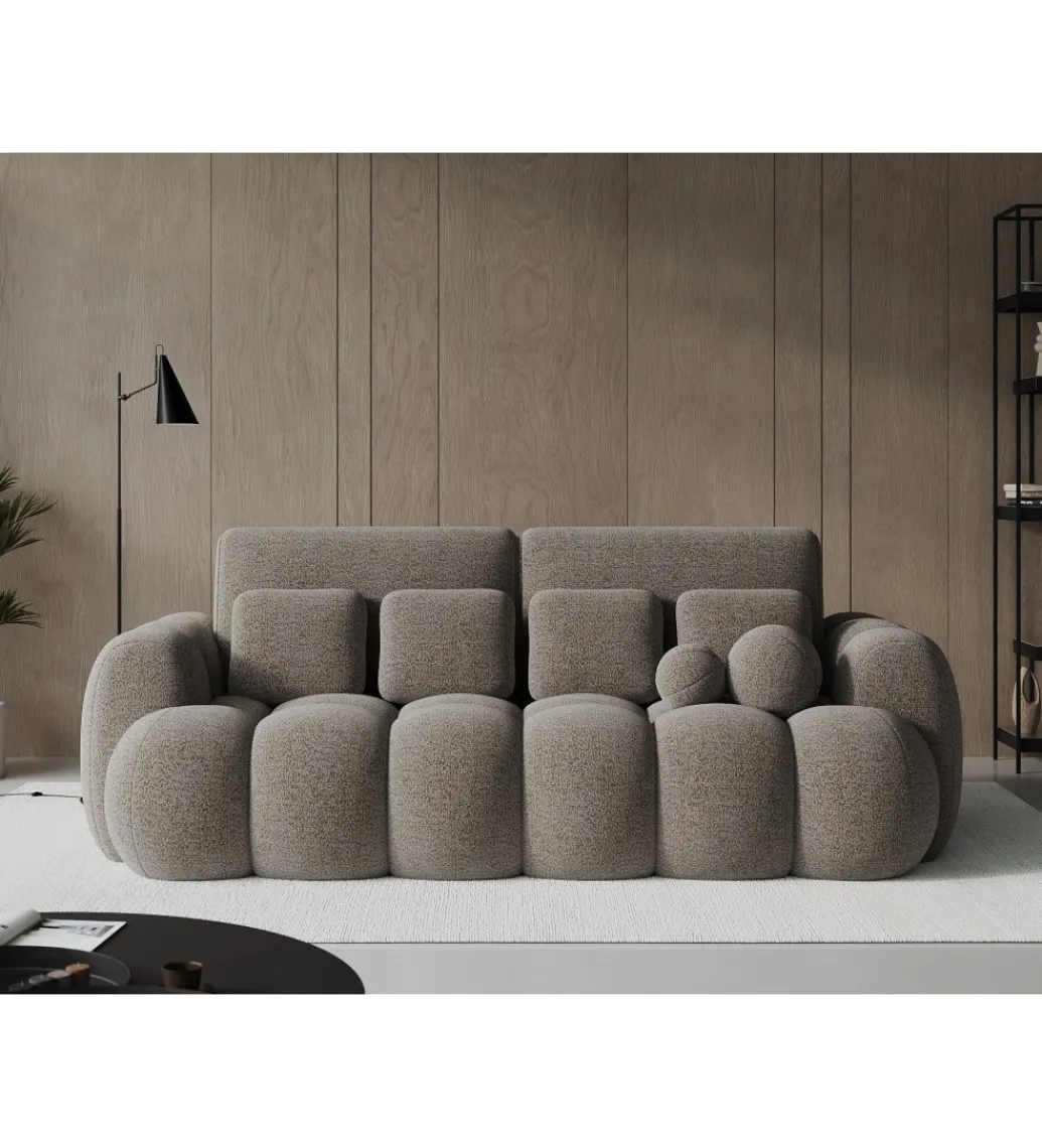 Sofa COTTONN 256 cm z funkcją spania popielaty tkanina royal 20*ZDLINNEO Best