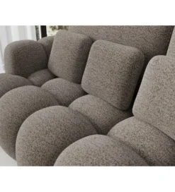 Sofa COTTONN 256 cm z funkcją spania popielaty tkanina royal 20*ZDLINNEO Best