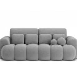 Sofa COTTONN 256 cm z funkcją spania jasny szary tkanina royal 04*ZDLINNEO Outlet