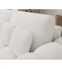 Sofa COTTONN 256 cm z funkcją spania biała tkanina paolli 01*ZDLINNEO Sale
