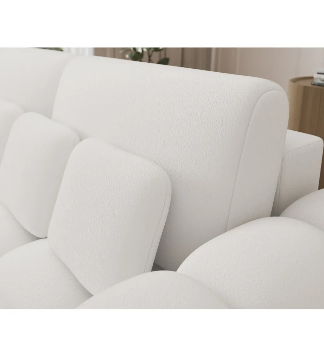 Sofa COTTONN 256 cm z funkcją spania biała tkanina paolli 01*ZDLINNEO Sale