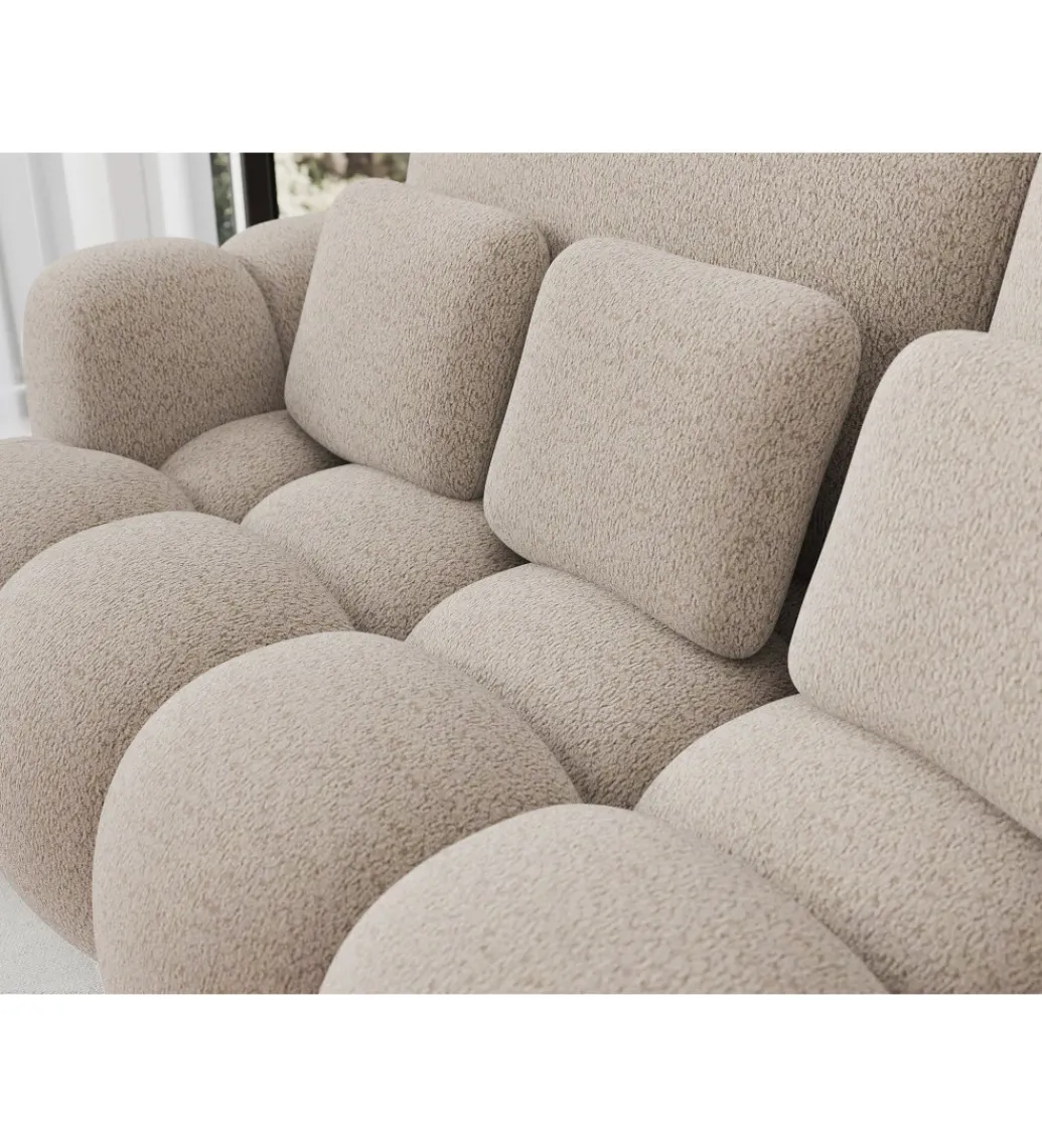 Sofa COTTONN 256 cm z funkcją spania kremowy tkanina royal 18*ZDLINNEO New