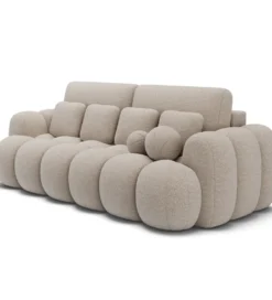 Sofa COTTONN 256 cm z funkcją spania kremowy tkanina royal 18*ZDLINNEO New