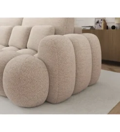 Sofa COTTONN 256 cm z funkcją spania kremowy tkanina royal 18*ZDLINNEO New
