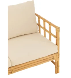 Sofa dwuosobowa ELISE 127 cm rattan*J-Line Clearance