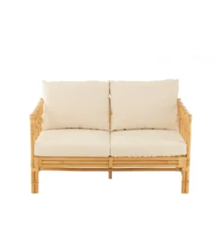 Sofa dwuosobowa ELISE 127 cm rattan*J-Line Clearance