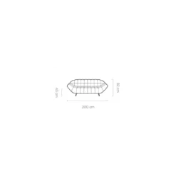 Sofa dwuosobowa MALLOW Gappa 200 cm*Wersal