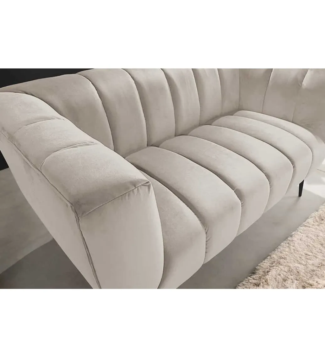 Sofa dwuosobowa Scarlett 165 cm szampański beż*Invicta Interior Best