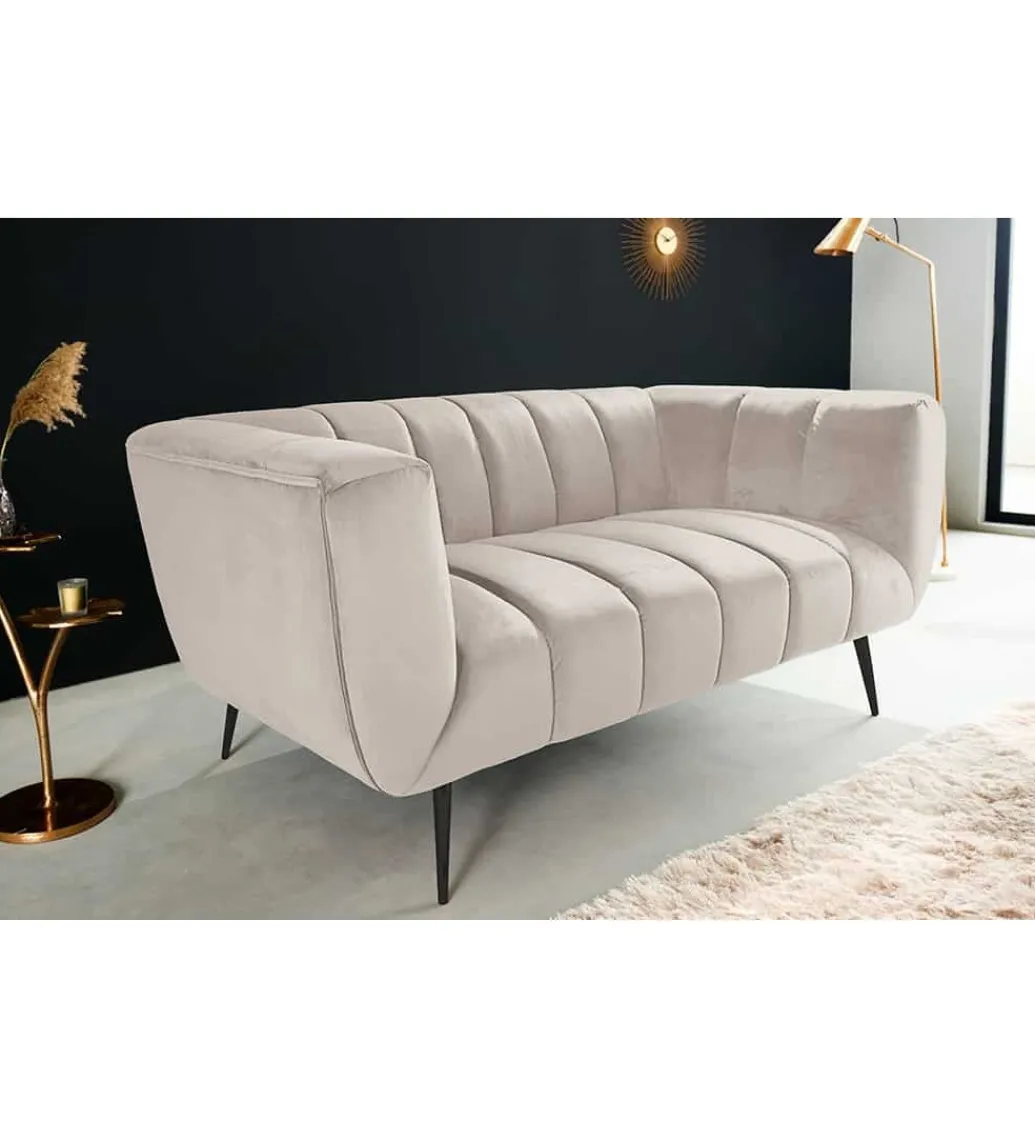 Sofa dwuosobowa Scarlett 165 cm szampański beż*Invicta Interior Best