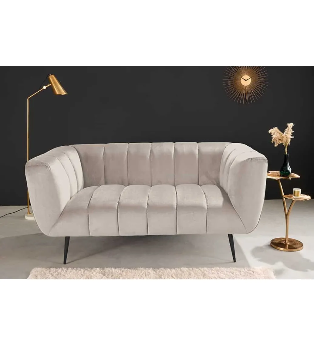 Sofa dwuosobowa Scarlett 165 cm szampański beż*Invicta Interior Best
