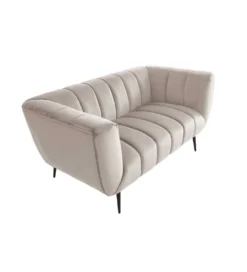 Sofa dwuosobowa Scarlett 165 cm szampański beż*Invicta Interior Best