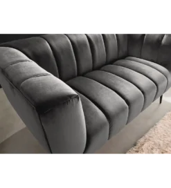 Sofa dwuosobowa Scarlett 165 cm szara*Invicta Interior - przedsprzedaż Outlet