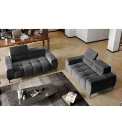 Sofa ELEKTRA Plaza 212 cm z regulowanymi zagłówkami*Wersal Discount