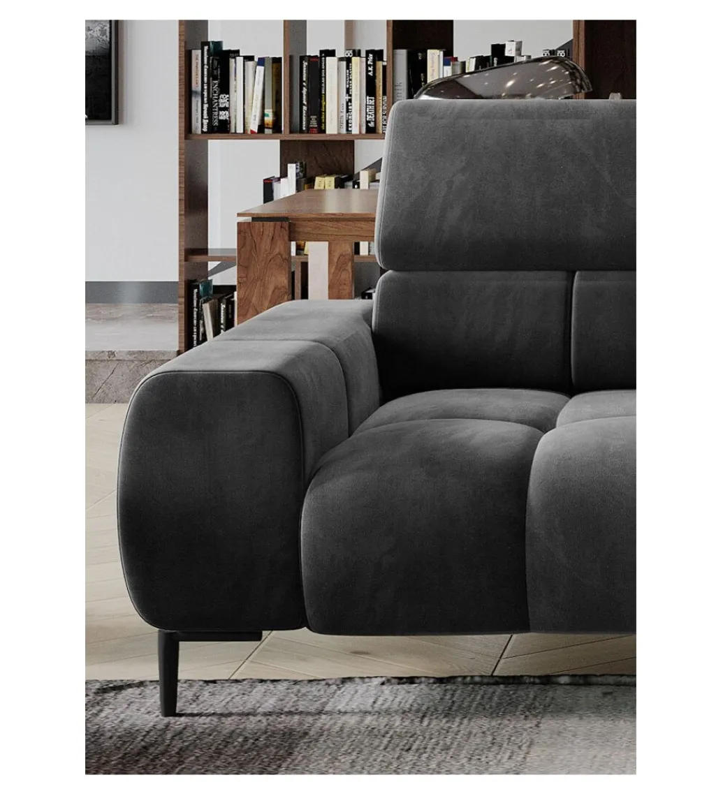 Sofa ELEKTRA Plaza 212 cm z regulowanymi zagłówkami*Wersal Discount