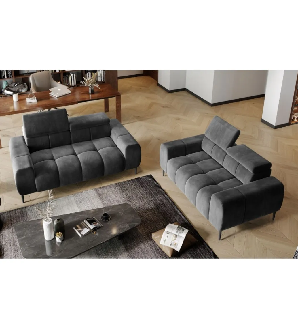 Sofa ELEKTRA Plaza 192 cm z regulowanymi zagłówkami*Wersal Online
