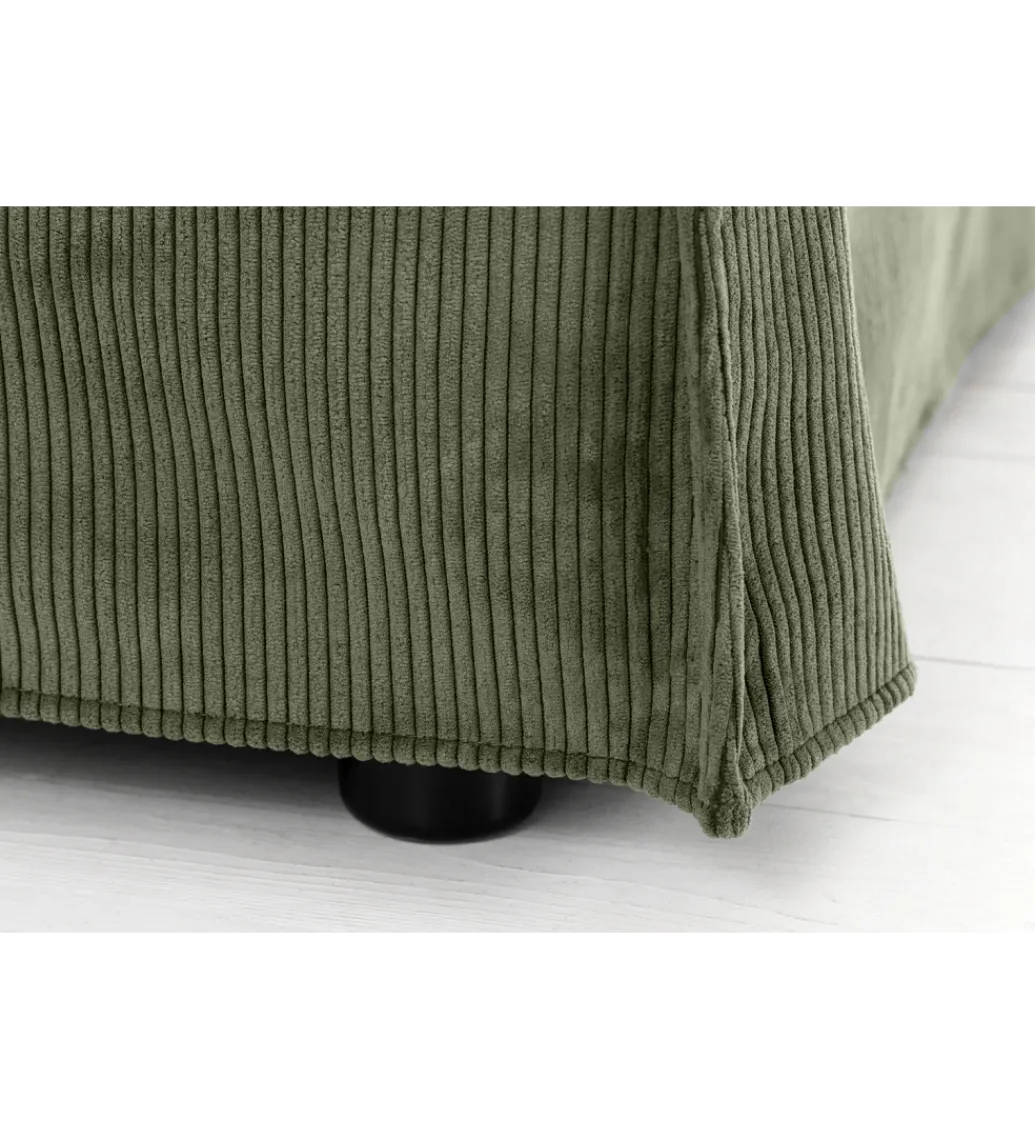 Sofa HEAVEN 200 cm cord zielony*Invicta Interior New