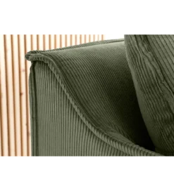 Sofa HEAVEN 200 cm cord zielony*Invicta Interior New