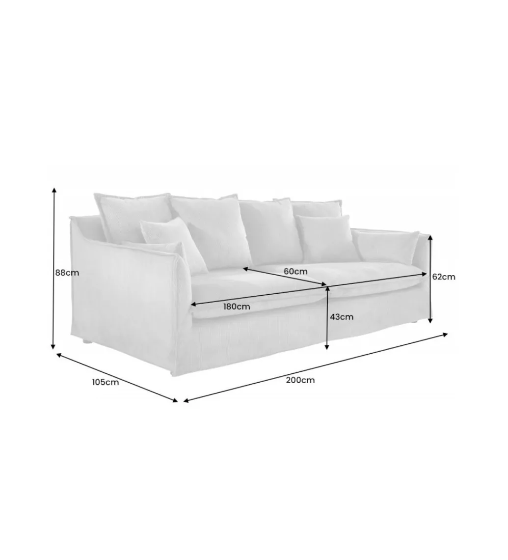 Sofa HEAVENLY Heaven 202 cm Bouclé beżowa*Invicta Interior Hot