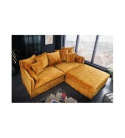 Sofa HEAVENLY Heaven 210 cm ciemna musztarda*Invicta Interior Discount