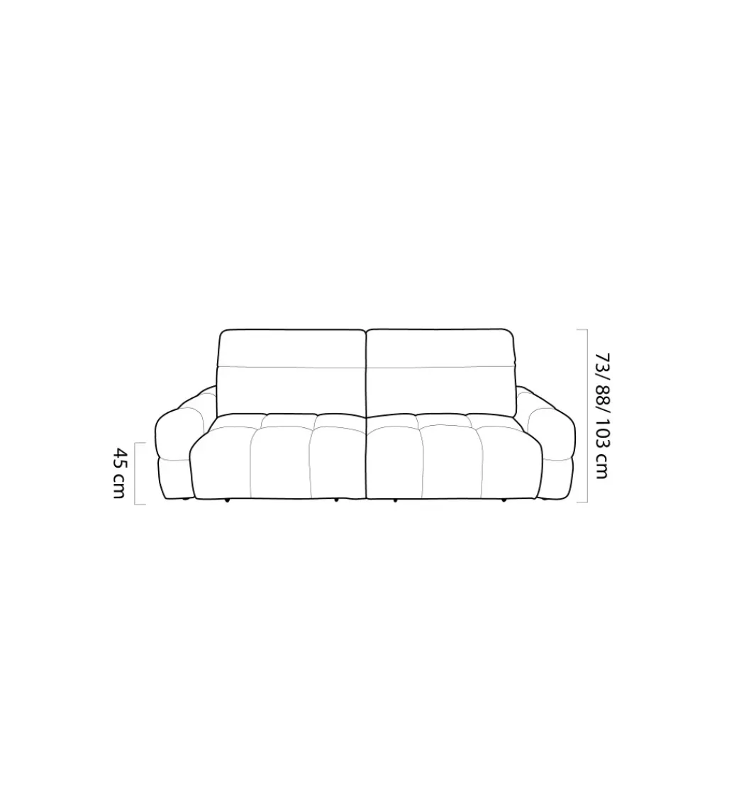 Sofa MATEO BIGSOFA 264 cm Z Elektrycznie Wysuwanym Siedziskiem*Wersal Discount