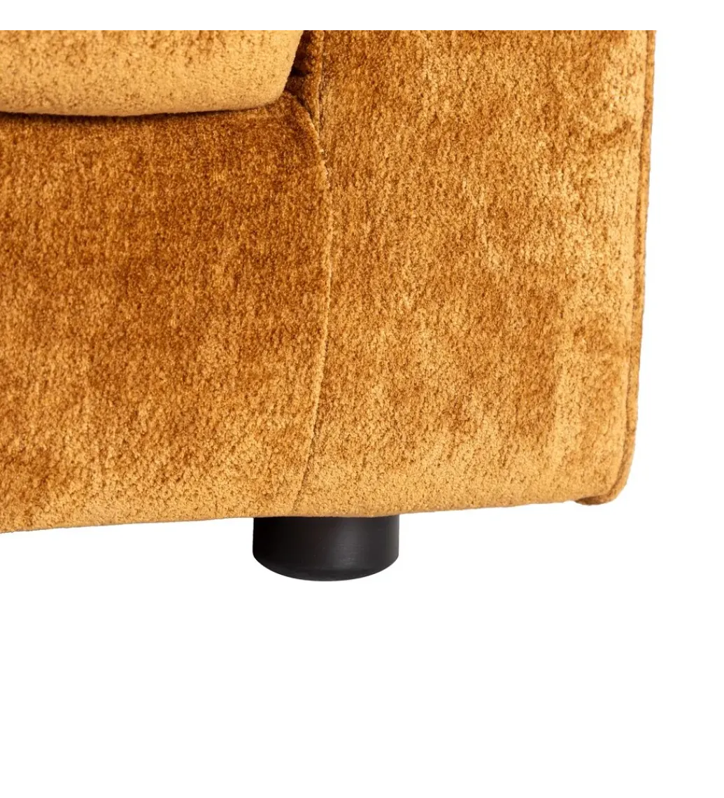 Sofa MODERN BAROCK 240 cm aksamitna musztardowo-żółta*Zona-Design Outlet